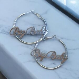 Gold and Silver Hoop Earrings